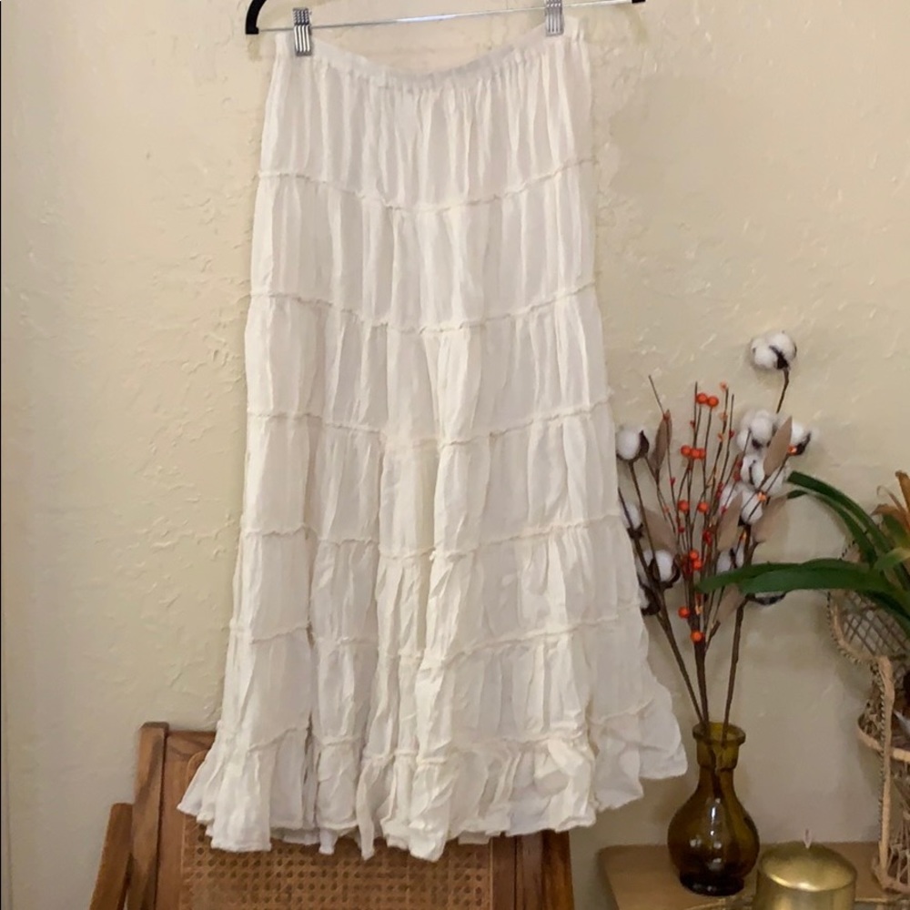 Cream skirt